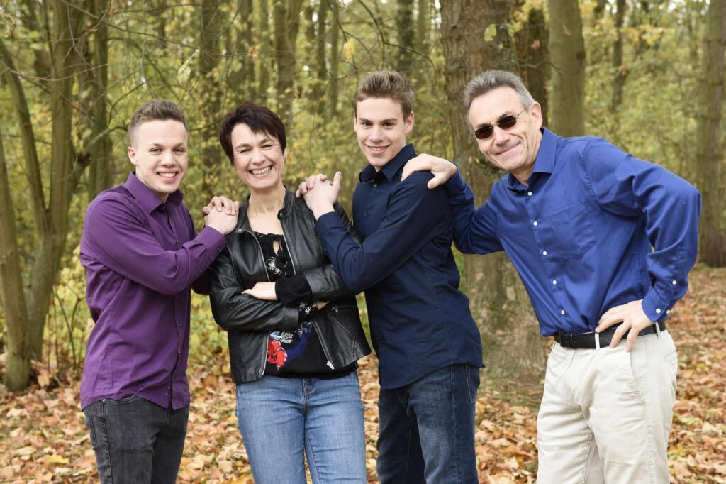 Familie Appel und Vierheilig (Henrik, Tobias, Kurt Appel, Annette Vierheilig)